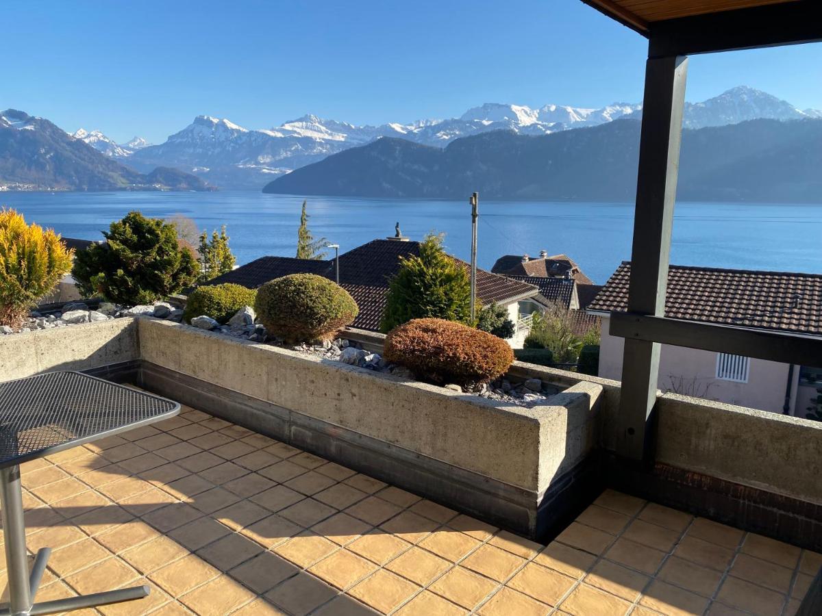 Ferienwohnung Swiss Paradise Weggis Exterior foto